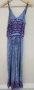 JAASE Designer Label Women Boho Wide Leg Paisley Playsuit Jumpsuit Size XS - Picture 1 of 12