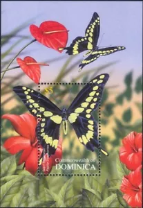 Dominica 2004 Swallowtail/Butterflies/insects/Nature/Wildlife 1v m/s (b2341b) - Picture 1 of 1