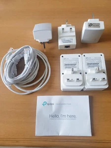TP Link AV600 TL-PA4020P Powerline Passthroughs (2) Adapter (3) LAN Kabel (5) - Bild 1 von 5