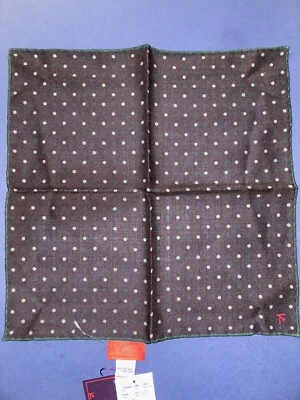 Brand new with tags, Isaia Napoli Wool Pocket Square. Made in Italy. - Image 1 of 4