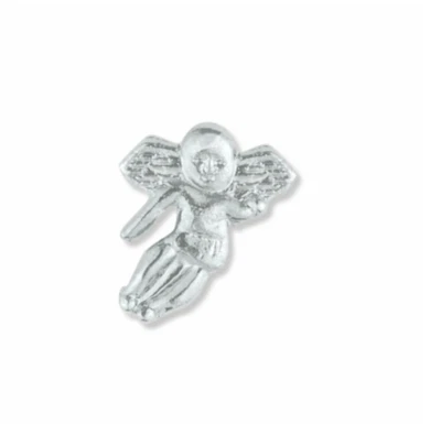 SILVER ANGEL ON SHOULDER LAPEL PIN - Image 1 of 2