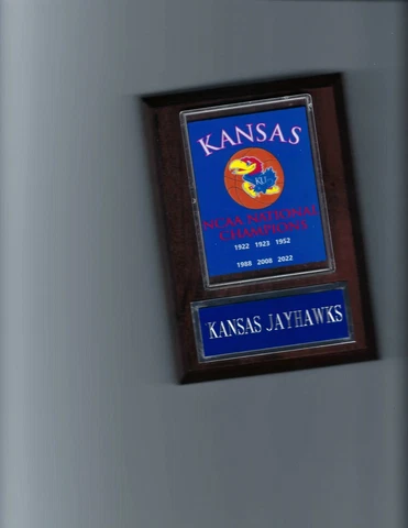KANSAS JAYHAWKS CHAMPIONSHIP PLAQUE BASKETBALL NCAA NATIONAL CHAMPS Cover