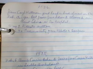 Diario vintage manoscritto anni 30-60 St. Johnsville NY Mohawk Valley leggi BC - Foto 1 di 18