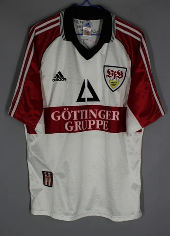 VFB STUTTGART 1998/1999/2000 HOME FOOTBALL SHIRT JERSEY ADIDAS SIZE M ADULT Cover