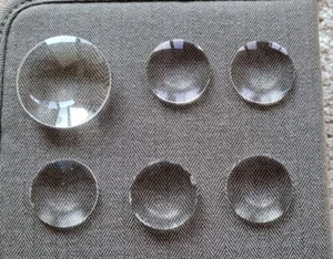 Round Transparent Magnifying Glass Cabochons Pendant Womens Jewelry Ex - Picture 1 of 4
