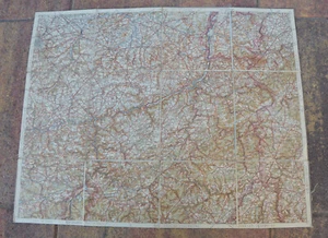 Antique Map Brussel Belgium 1908 Original - Picture 1 of 12
