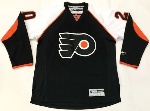 Reebok Premier Philadelphia Flyers PRONGER #20 NHL Hockey Jersey L Black Sewn Cover