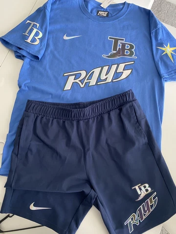 Tampa Bay Rays Mens Short Set New W Tag Large Cover
