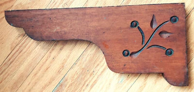 De colección 13 x 6 pulgadas arce victoriano? soporte gabinete/estante, diseño tallado, salvamento Foto 1 de 3