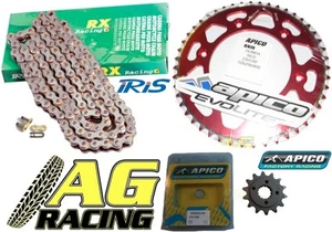 Honda XR 600 1991-2000 Iris 520 Chain Apico Front 14T Rear 48T Red Sprocket Set - Imagen 1 de 1