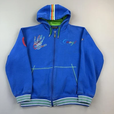 Sudadera con Capucha Coogi De Colección Para Hombres XL Azul Cremallera Completa Bordada Hip Hop Ropa de Calle Y2K Foto 1 de 4