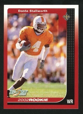 2002 Score #287 Donte Stallworth RC Card - Image 1 of 2