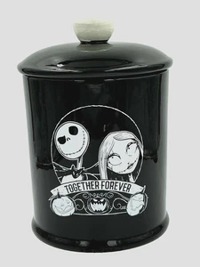 Tarro de galletas Disney Pesadilla antes de Navidad juntos para siempre Jack & Sally 2 lados - Imagen 1 de 5