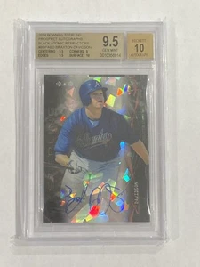 Braxton Davidson 2015 Bowman Sterling Black Atomic Refractor Auto 4/10 BGS 9.5 - Picture 1 of 2