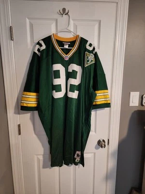 100% Authentic Mitchell & Ness 1983 Packers Reggie White Jersey Sz 70 (6XL) - Image 1 of 4