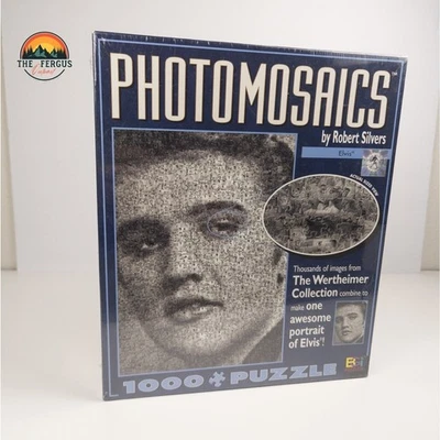 Elvis Presley Photomosaics por Robert Silvers 1000 + Peça Quebra-cabeça Novo lacrado - Imagem 1 de 3