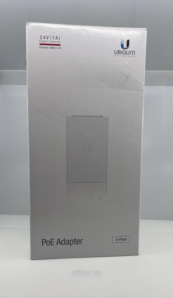 Ubiquiti POE-24-24W-5P | New Condition - Open Box | 5-Pack | POE Adapter - Image 1 of 4