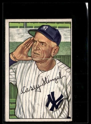 1952 Bowman Casey Stengel VG SET Break #217 - Imagem 1 de 2