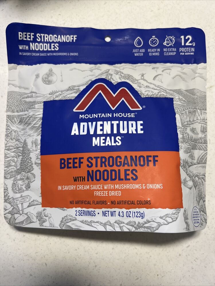 Mountain House Beef Stroganoff with Noodles Freeze Dried Backpacking & Camping