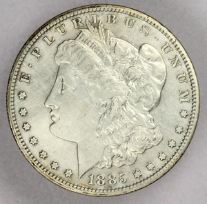 1885-CC $1 Morgan Silver Dollar-XF Cleaned - Picture 1 of 2