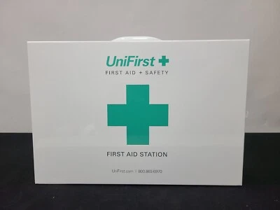 Kit de primeiros socorros UniFirst +SEGURANÇA DE PRIMEIROS SOCORROS + ESTAÇÃO DE PRIMEIROS SOCORROS novo - Imagem 1 de 4