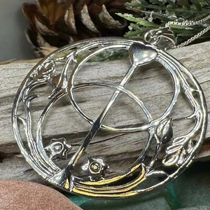Großer Kelch Brunnen Halskette Göttin Anhänger 925 mit kostenloser kette - Bild 1 von 10