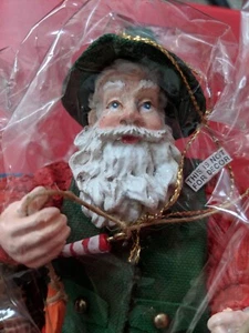 Vintage Classic Collectibles Santa Fisherman Figure in Box Fish Cabin Decor New - Picture 1 of 8
