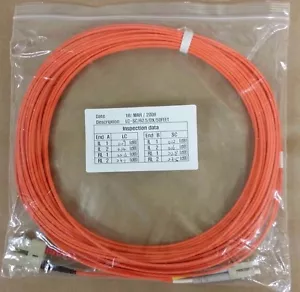 Fiber LC-SC 50 FT Multi-Mode Patch Fiber Optic Cable New Sealed LCSCDUPMM-50 - Picture 1 of 4
