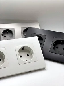 Steckdose 2 Fach Schuko Kombisteckdose Wandsteckdosen - auch mit USB - Bild 1 von 21