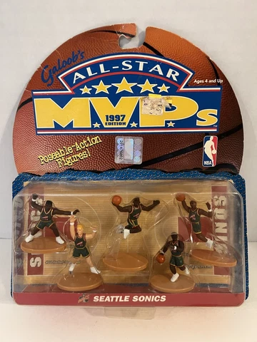 Seattle SuperSonics 1997 All-Star MVPS Poseable-Action Figures Payton Kemp Cover