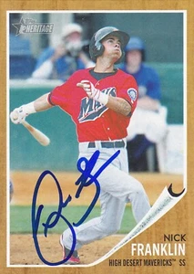 NICK FRANKLIN HIGH DESERT MAVERICKS SIGNED CARD SEATTLE MARINERS BREWERS ANGELS - Picture 1 of 1