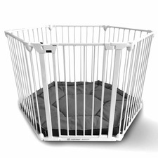 Noma Cancelletto Sicurezza Box 6-Panelli Modular Metallo Bianco Cancello Bebè