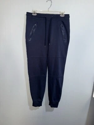 Calça de moletom masculina Wicked Stitch azul tamanho médio bolsos com zíper - Imagem 1 de 3