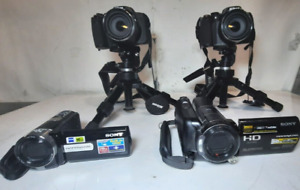 Mixed Lot of (4)  Cameras Sony & Nikon (Not tested)