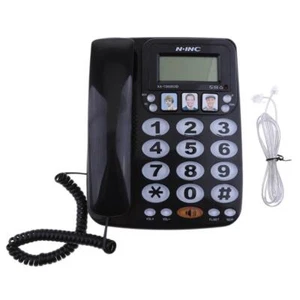 Desk phone landline phone wall mount with large integrated buttons, for an - Zdjęcie 1 z 12