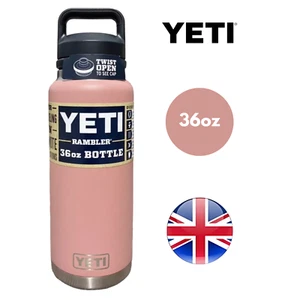 Yeti 36oz Rambler Bottle Sandstone Pink Hält Getränke länger heiß und kalt - Bild 1 von 4