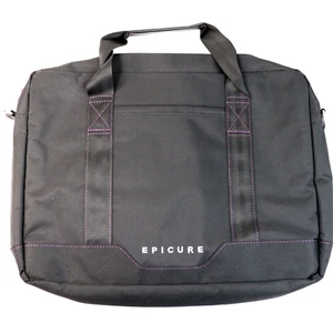 Epicure Women's Black/Purple Consultant Travel Organizer Zip Up Fold Hand Bag - Picture 1 of 8