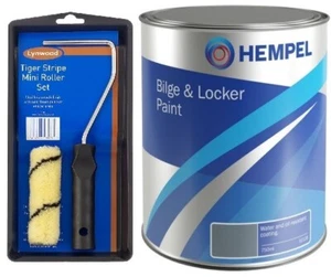 Hempel Blakes BILGE & LOCKER PAINT 4" ROLLER Boat Yacht Oil/Fuel Resistant 750ml - Picture 1 of 5