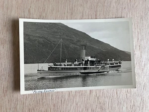 LOCH LOMOND PADDLE STEAMER PRINCE EDWARD VINTAGE PHOTO SCOTLAND 10.5 x 16.5 cm. - Picture 1 of 2