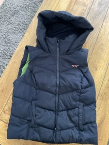 Unisex , Navy Blue With Green Lining hollister gilet , Medium - Picture 1 of 3