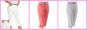 Lee Jeans ~ Marilyn Women's Stretch Tummy Panel Belted Cuffed Capris $52 NWT - Picture 1 of 4
