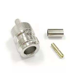 1PC RF Connector N type female jack crimp RG58 LMR195 cable straight NEW - Picture 1 of 9