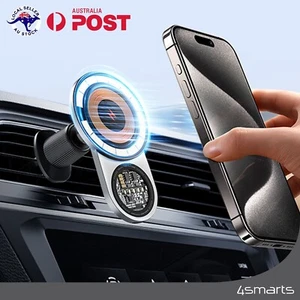 MagSafe 15W Wireless Fast Charging Charger Car Vent Mount Magnetic Phone Holder - Picture 1 of 11