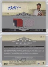 2011 Topps Marquee Acclaimed Impressions Dual /50 Brian McCann #AID-31 Auto