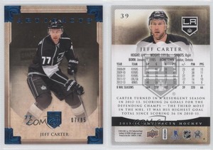 2013-14 Upper Deck Artifacts Sapphire /85 Jeff Carter #39