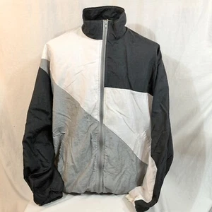 Chaqueta Rompevientos De Colección Russell Athletic Para Hombre Talla XL Cremallera Negra Blanca Plateada - Imagen 1 de 10