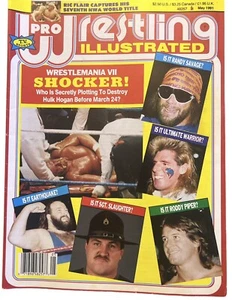 Pro Wrestling Illustrated May 1991 Magazine WrestleMania VII Arn Anderson WWFPWI - Imagen 1 de 3