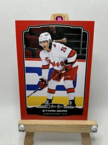 ETHAN BEAR 2022-23 Upper Deck O-Pee-Chee RED BORDER #444 Carolina Hurricanes - Picture 1 of 6