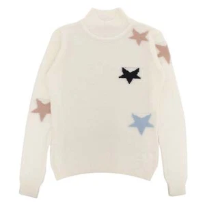 Hope Kids - Star Pattern Half Turtleneck Knitted Sweater - Picture 1 of 3
