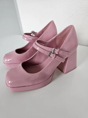 Aldo Barbie Pumps Riemchenpumps Lack Rosa Pink 37 - Bild 1 von 4